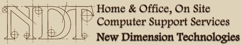 New Dimension Technologies of Gig Harbor - Home & Office, on site computer support repair services